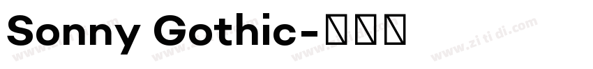 Sonny Gothic字体转换